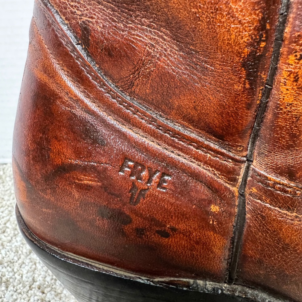 Vintage Frye 2355 Leather Western Cowboy Boots Brown Women's 9.5D - Picture 10 of 10